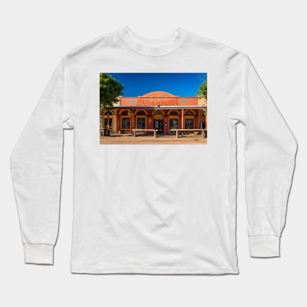 Allen Street in Tombstone, Arizona Long Sleeve T-Shirt by Gestalt Imagery